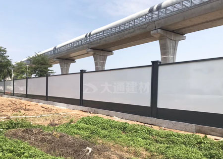 烤漆鋼圍擋a款-深圳標(biāo)準(zhǔn)施工圍擋工程案例-A/B/C類圍擋-深圳市大通建材有限公司鋼圍擋生產(chǎn)定制廠家